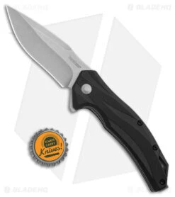 Kershaw Lateral Spring Assisted Knife Black GRN (3" Stonewash) 1645 -Blade HQ Kershaw Lateral Knife Black SW BHQ 178497 jr bottlecap