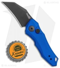 Kershaw Launch 10 Automatic Knife Blue (1.9" Stonewash) 7350BLUBLK -Blade HQ Kershaw Launch 10 Auto Blue SW KER7350BLUBLK BHQ 115104 jr bottlecap