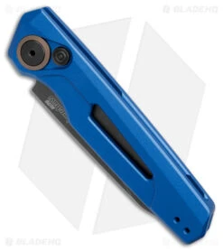 Kershaw Launch 11 Automatic Knife Blue Aluminum (2.75" Blackwash) 7550BLU -Blade HQ Kershaw Launch 11 Auto Blue Aluminum Blackwash BHQ 178234 jr spine