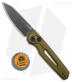 Kershaw Launch 11 Automatic Knife OD Green Aluminum (2.75" Blackwash) 7550OL -Blade HQ Kershaw Launch 11 Auto OD Green Aluminum Blackwash BHQ 178231 jr bottlecap