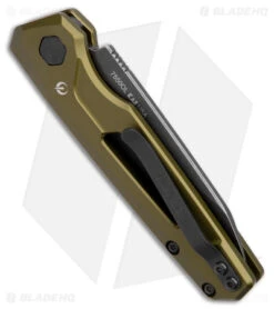 Kershaw Launch 11 Automatic Knife OD Green Aluminum (2.75" Blackwash) 7550OL -Blade HQ Kershaw Launch 11 Auto OD Green Aluminum Blackwash BHQ 178231 jr side