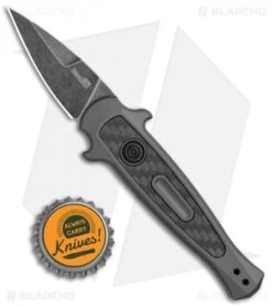 Kershaw Launch 12CA Stiletto Automatic Knife Gray (1.9" Black Stonewash) -Blade HQ Kershaw Launch 12 Call Legal Stiletto Auto Grey KER7130GRYBW BHQ 114623 jr bottlecap