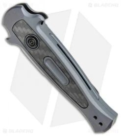 Kershaw Launch 12 Mini Stiletto Automatic Knife Gray/CF (2.5" Stonewash) 7125GRY -Blade HQ Kershaw Launch 12 Mini Stiletto Auto Gray CF SW KER7125GRY BHQ 114043 jr spine