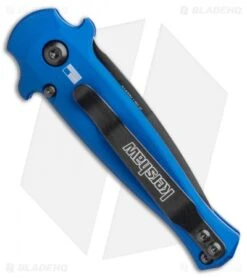 Kershaw Launch 12 Mini Stiletto Automatic Knife Blue/CF (2.5" Black) 7125BLUBLK -Blade HQ Kershaw Launch 12 Mini Stiletto Automatic Knife Blue 2.5 Black 7125BLUBLK BHQ 117960 LS Side