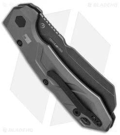 Kershaw Launch 14 Automatic Knife Cleaver Gray Al (3.4" Black SW) 7850 6 Kershaw Launch 14 Automatic Knife Cleaver Gray Al (3.4" Black SW) 7850 -Blade HQ Kershaw Launch 14 Auto Cleaver BlackWash 7850 BHQ 139777 jr side