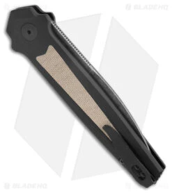 Kershaw Launch 15 MagnaCut Automatic Knife Aluminum/Micarta (3.8" Black SW) 7950 -Blade HQ Kershaw Launch 15 Knife Black Micarta BW BHQ 178514 jr side