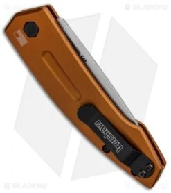 Kershaw Launch 2 Automatic Knife Bronze Aluminum (3.4" Stonewash) 7200EBSW -Blade HQ Kershaw Launch 2 Auto Bronze Alum SW KER7200EBSW BHQ 90333 jr side