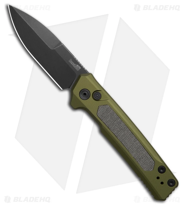 Kershaw Launch 22 Automatic Knife Green Aluminum/Micarta (3.5" Black SW) 7205 1 Kershaw Launch 22 Automatic Knife Green Aluminum/Micarta (3.5" Black SW) 7205