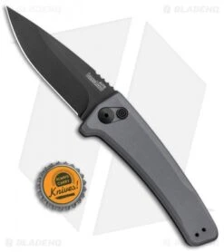 Kershaw Launch 3 Automatic Knife Gray Aluminum (3.4" Black) 7300GRYBLK -Blade HQ Kershaw Launch 3 Auto Gray Aluminum Black KER7300GRYBLK BHQ 92080 jr bottlecap