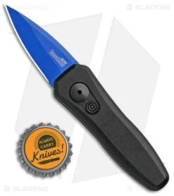 Kershaw Launch 4 CA Legal Automatic Knife Black (1.9" Blue) BHQ Exclusive -Blade HQ Kershaw Launch 4 CA Legal Auto Black Blue 7500BLKBLU BHQ 99482 jr bottlecap