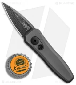 Kershaw Launch 4 CA Legal Automatic Knife Gray (1.9" Damascus) BHQ Exclusive -Blade HQ Kershaw Launch 4 CA Legal Auto Gray Damascus BHQ 86760 er bottlecap
