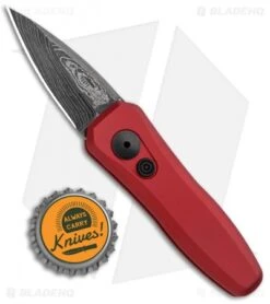 Kershaw Launch 4 CA Legal Automatic Knife Red (1.9" Damascus) -Blade HQ Kershaw Launch 4 CA Legal Auto Red Damascus 7500RDDAM BHQ 91649 jr bottlecap