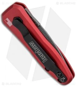 Kershaw Launch 4 CA Legal Automatic Knife Red (1.9" Damascus) -Blade HQ Kershaw Launch 4 CA Legal Auto Red Damascus 7500RDDAM BHQ 91649 jr side