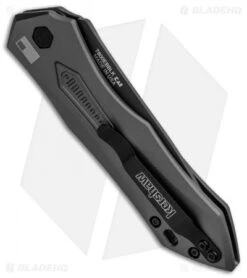 Kershaw Launch 6 Automatic Knife Gray Aluminum (3.75" Black) 7800GRYBLK -Blade HQ Kershaw Launch 6 Auto Gray Aluminum Black KER7800GRYBLK BHQ 91252 jr side