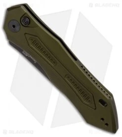 Kershaw Launch 6 Automatic Knife OD Green (3.75" Black) 7800OLBLK -Blade HQ Kershaw Launch 6 Olive Black BHQ 89519 er spine