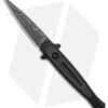 Kershaw Launch 8 Stiletto Automatic Knife Black/CF (3.6" Damascus)