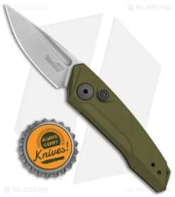 Kershaw Launch 9 Automatic Knife OD Green (1.8" Working Finish) 7250OLSW -Blade HQ Kershaw Launch 9 Auto OD Green Working KER7250OLSW BHQ 113298 jr bottlecap