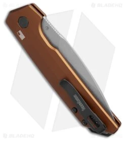 Kershaw Launch Iridium MagnaCut Automatic Knife Bronze Aluminum (3.5" Stonewash) 5 Kershaw Launch Iridium MagnaCut Automatic Knife Bronze Aluminum (3.5" Stonewash) -Blade HQ Kershaw Launch Iridium MagnaCut Automatic Knife Bronze Aluminum 3in SW BHQ 217998 td side large