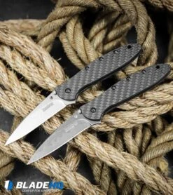 Kershaw Leek Assisted Opening Knife Carbon Fiber (3" Satin Composite) 1660CFCBSW -Blade HQ Kershaw Leek Assisted Opening Knife Carbon Fiber Satin Composite 1660CFCBSW BHQ 100508 kp rope web 1