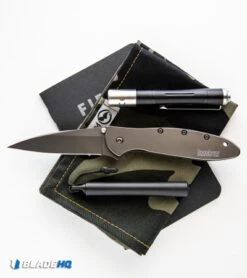 Kershaw Leek Assisted Opening Knife Gray Stainless Steel (3" Gray) 1660GRY -Blade HQ Kershaw Leek Assisted Opening Knife Gray Aluminum Gray 1660GRY BHQ 117600 kp pocket web