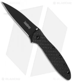 Kershaw Leek Assisted Opening Knife Glow Carbon Fiber (3" Black) 1660GLCFBLK