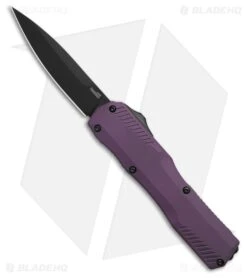 Kershaw Livewire MagnaCut OTF Automatic Knife Purple Aluminum (3.4" Black)