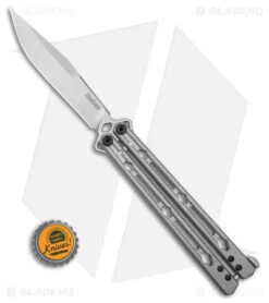 Kershaw Lucha Balisong Butterfly Knife Stainless Steel (4.5" Stonewash) 5150 7 Kershaw Lucha Balisong Butterfly Knife Stainless Steel (4.5" Stonewash) 5150 -Blade HQ Kershaw Lucha Balisong Butterfly Knife Stainless Steel 4in SW BHQ 105983 td size