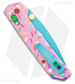 Kershaw Mini Iridium DuraLock Knife Dessert Warrior Donut (3" Blue) 2051DW -Blade HQ Kershaw Mini Iridium DuraLock Knife Dessert Warrior Blue 2051DW BHQ 209833 kr side large