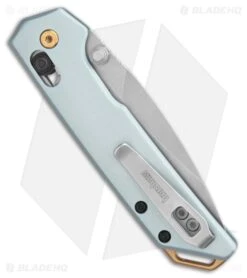 Kershaw Mini Iridium DuraLock Knife Ice Blue Anodized Aluminum (3" Stonewash) -Blade HQ Kershaw Mini Iridium DuraLock Knife Ice Blue Anodized Aluminum Stonewash BHQ 201242 kr side large