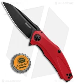 Kershaw Mini Natrix Sub-Frame Lock Knife Red G-10 (2.75" Black) 7006RDBLK -Blade HQ Kershaw Mini Natrix Sub FL Red G 10 Black KS7006RDBLK BHQ 92520 jr bottlecap