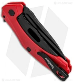 Kershaw Mini Natrix Sub-Frame Lock Knife Red G-10 (2.75" Black) 7006RDBLK -Blade HQ Kershaw Mini Natrix Sub FL Red G 10 Black KS7006RDBLK BHQ 92520 jr side