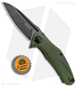 Kershaw Natrix A/O Knife Olive Green G-10 (3.25" BlackWash) 7007OLBW -Blade HQ Kershaw Natrix A O Olive Green Blackwash 7007OLBW BHQ 82643 jr bottlecap