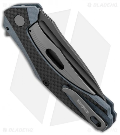 Kershaw Natrix Sub-Frame Lock Knife Blue G-10/Carbon Fiber (3.25" Gray) 7007CF 2 Kershaw Natrix Sub-Frame Lock Knife Blue G-10/Carbon Fiber (3.25" Gray) 7007CF - Image 2