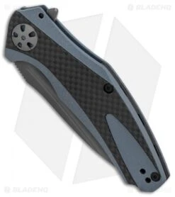 Kershaw Natrix Sub-Frame Lock Knife Blue G-10/Carbon Fiber (3.25" Gray) 7007CF 6 Kershaw Natrix Sub-Frame Lock Knife Blue G-10/Carbon Fiber (3.25" Gray) 7007CF -Blade HQ Kershaw Natrix Blue G10 CF Gray BHQ 80570 er spine