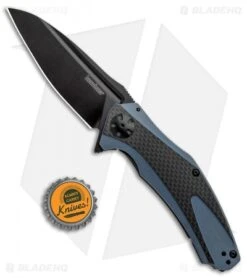 Kershaw Natrix XL Sub-Frame Lock Knife Blue G-10/CF (3.75" Black) 7008CFBLK 8 Kershaw Natrix XL Sub-Frame Lock Knife Blue G-10/CF (3.75" Black) 7008CFBLK -Blade HQ Kershaw Natrix Sub FL Carbo Blue CF KS7008CFBLK BHQ 92438 jr bottlecap