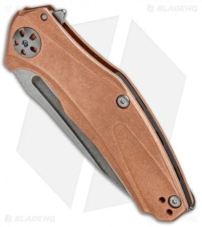 Kershaw Mini Natrix Sub-Frame Lock Knife Copper (2.75" Stonewash) 7006CU 2 Kershaw Mini Natrix Sub-Frame Lock Knife Copper (2.75" Stonewash) 7006CU - Image 2
