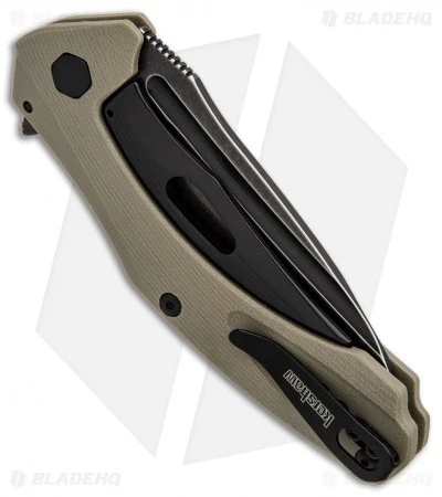 Kershaw Natrix Sub-Frame Lock Knife Tan G-10 (3.25" Black Stonewash) 7007TANBW 2 Kershaw Natrix Sub-Frame Lock Knife Tan G-10 (3.25" Black Stonewash) 7007TANBW - Image 2