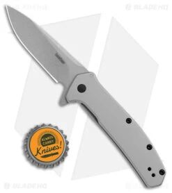 Kershaw Outcome Assisted Opening Knife Steel (3.1" Stonewash) 2044 -Blade HQ Kershaw OUTCOME Knife 2044 BHQ 178509 jr bottlecap