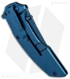 Kershaw Outright A/O Frame Lock Knife Blue/Black G-10 (3" Blue) 8320 -Blade HQ Kershaw Outright AO FL Blue Black G 10 Blue 8320 BHQ 80595 jr side
