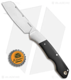 Kershaw Parley Cleaver Slip Joint Knife Black Polished Micarta (3.1" Satin) 4384 -Blade HQ Kershaw Parley Cleaver Slip Joint Black Polished Micarta 3in Satin BHQ 139784 td size