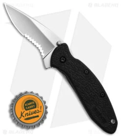 Kershaw Scallion Assisted Opening Knife Black GFN (2.25" Bead Blast Serr) 1620ST 7 Kershaw Scallion Assisted Opening Knife Black GFN (2.25" Bead Blast Serr) 1620ST -Blade HQ Kershaw Scallion Assisted Opening Knife Black GFN 2in Bead Blast Serr BHQ 6782 td size