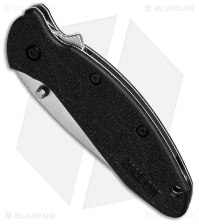Kershaw Scallion Assisted Opening Knife Black GFN (2.25" Bead Blast Serr) 1620ST 2 Kershaw Scallion Assisted Opening Knife Black GFN (2.25" Bead Blast Serr) 1620ST - Image 2