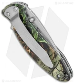 Kershaw Scallion Flipper Knife Tree Camo Aluminum (2.25" Satin) 1620C -Blade HQ Kershaw Scallion Assisted Opening Tree Camo BB 1620C BHQ 0377 jr side