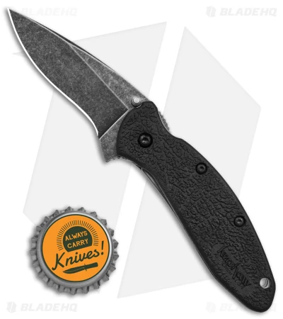 Kershaw Scallion Assisted Opening Knife Black (2.25" Blackwash) 4 Kershaw Scallion Assisted Opening Knife Black (2.25" Blackwash) - Image 4