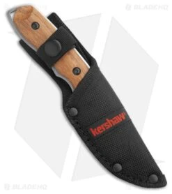 Kershaw Small Hunting Fixed Blade Knife Wood (3.5" Satin) 1417 -Blade HQ Kershaw Small Hunting Knife Wood Satin 1417 BHQ 192128 kr sheath large