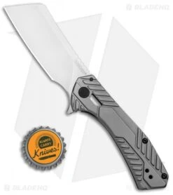 Kershaw Static Cleaver Frame Lock Knife Gray Stainless Steel (2.8" Satin) 3445 -Blade HQ Kershaw Static Cleaver FL Gray SS Satin 3445 BHQ 101842 jr bottlecap