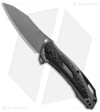 Kershaw Vedder Assisted Opening Knife Black G-10 Overlays (3.25" Gray) 2460 1 Kershaw Vedder Assisted Opening Knife Black G-10 Overlays (3.25" Gray) 2460