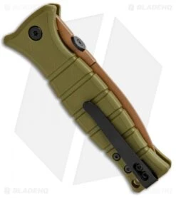 Kershaw XCOM Liner Lock Knife Desert Warrior GFN (3.6" Copper) Exclusive -Blade HQ Kershaw XCOM LL Desert Warrior GFN Copper Exclusive 3425DW BHQ 103239 jr side