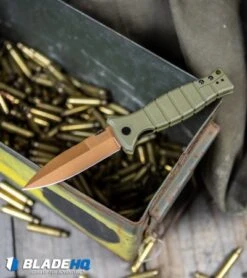 Kershaw XCOM Liner Lock Knife Desert Warrior GFN (3.6" Copper) Exclusive -Blade HQ Kershaw XCOM Liner Lock Knife Desert Warrior GFN Copper Exclusive BHQ 103239 kp brass WEB