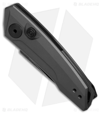 Kershaw Launch 9 Automatic Knife Drop Point Gray Aluminum (2" Black SW) 2 Kershaw Launch 9 Automatic Knife Drop Point Gray Aluminum (2" Black SW) - Image 2